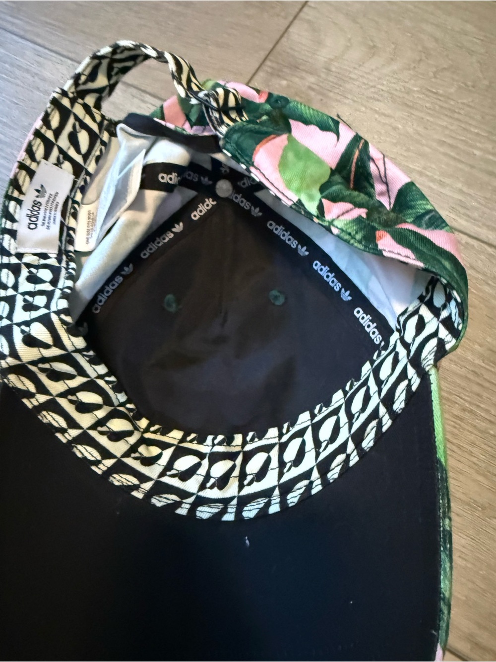adidas Originals Farm Tropical Palm Print Cap | Pink | OSFM - Picture 2 of 4
